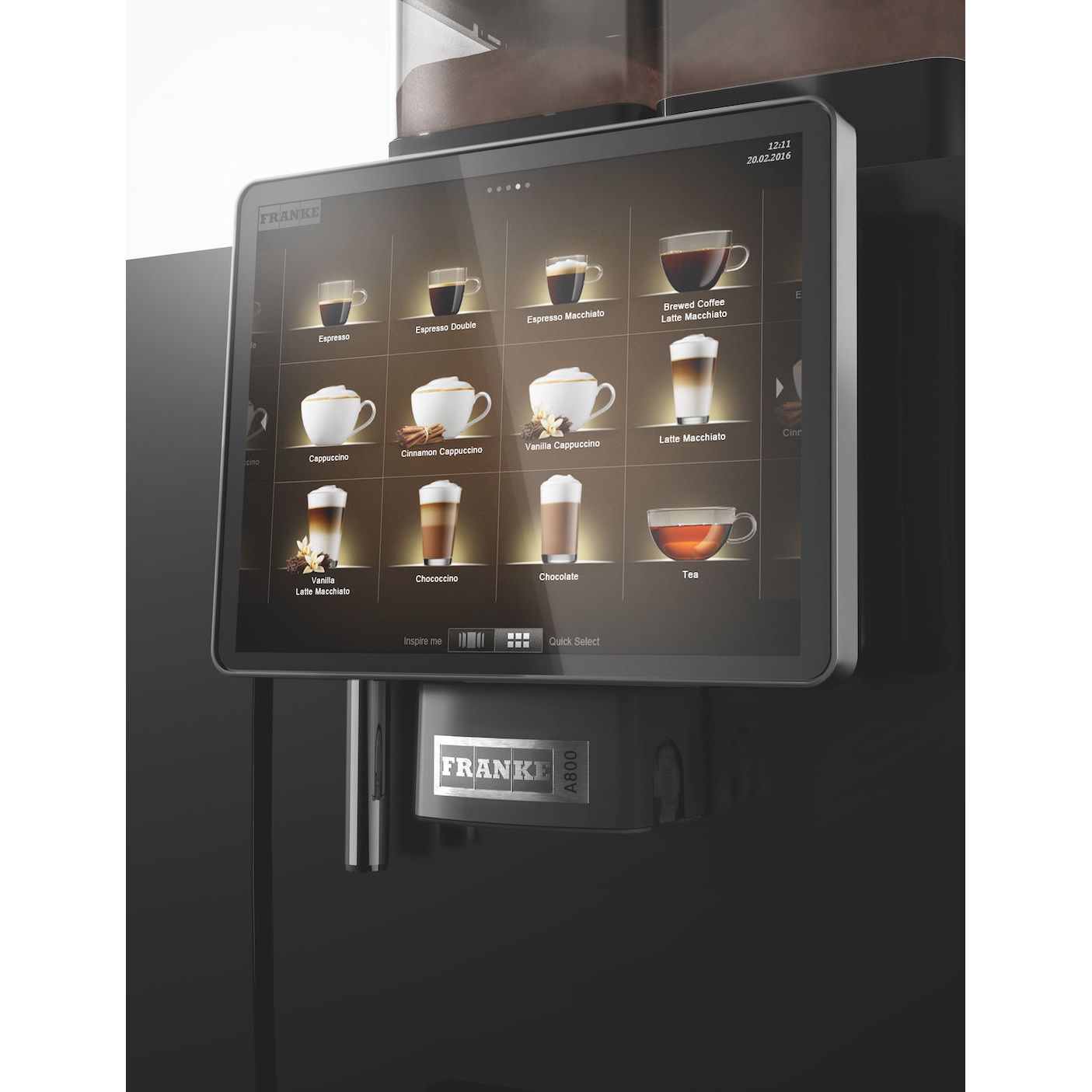 Franke A800 Coffee Machine - Milk Fridge Included